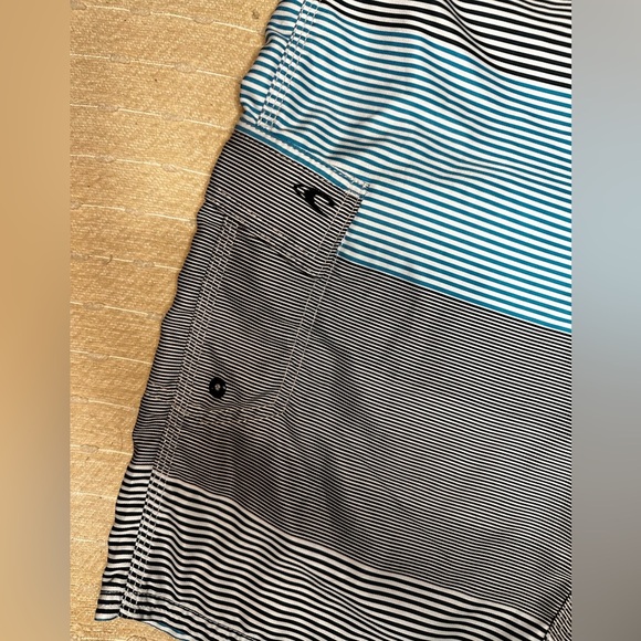 O’NEILL Men’s Bathing Suit blue, white, gray size 28 but runs big NWOT - Picture 2 of 9